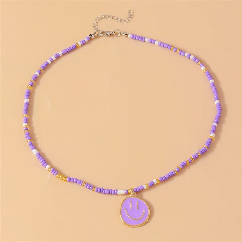 Cute Smiley Ketting | Zomer 2025 Trendy Necklace met Vrolijke Vibe