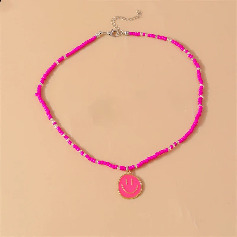 Cute Smiley Ketting | Zomer 2025 Trendy Necklace met Vrolijke Vibe
