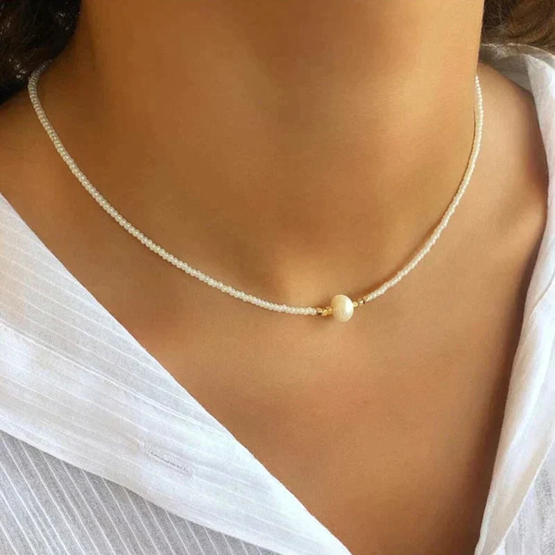 Pocket Pearl™ - Ketting met natuurlijke parels 1+1 GRATIS