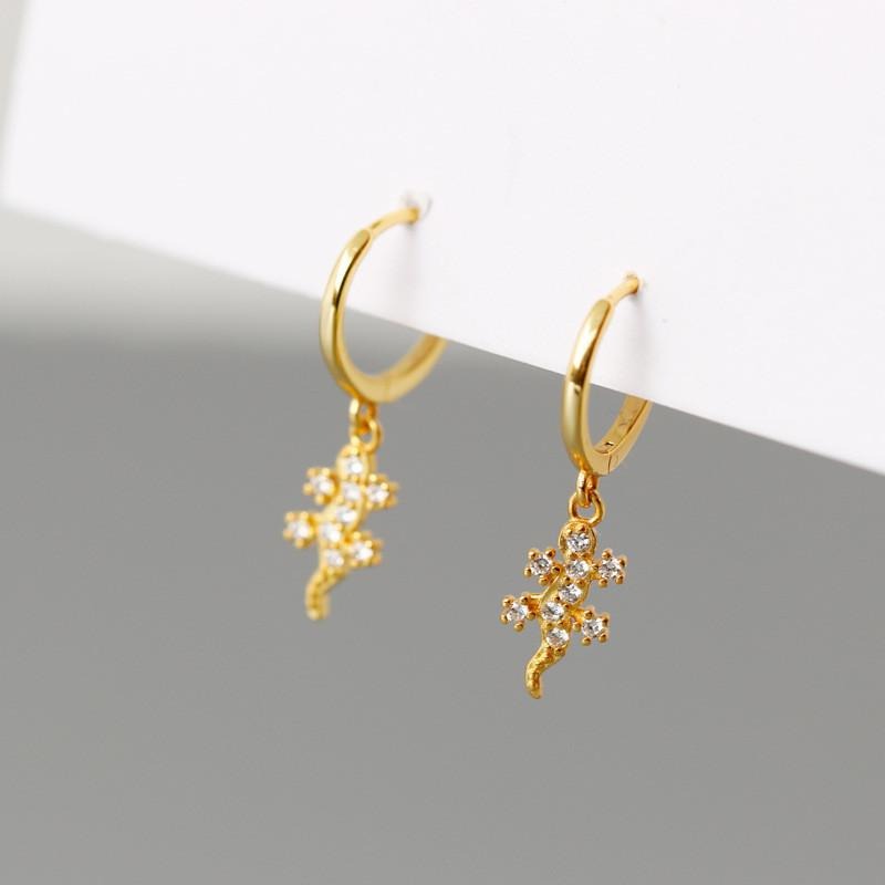 Lizard Earrings 925 Silver