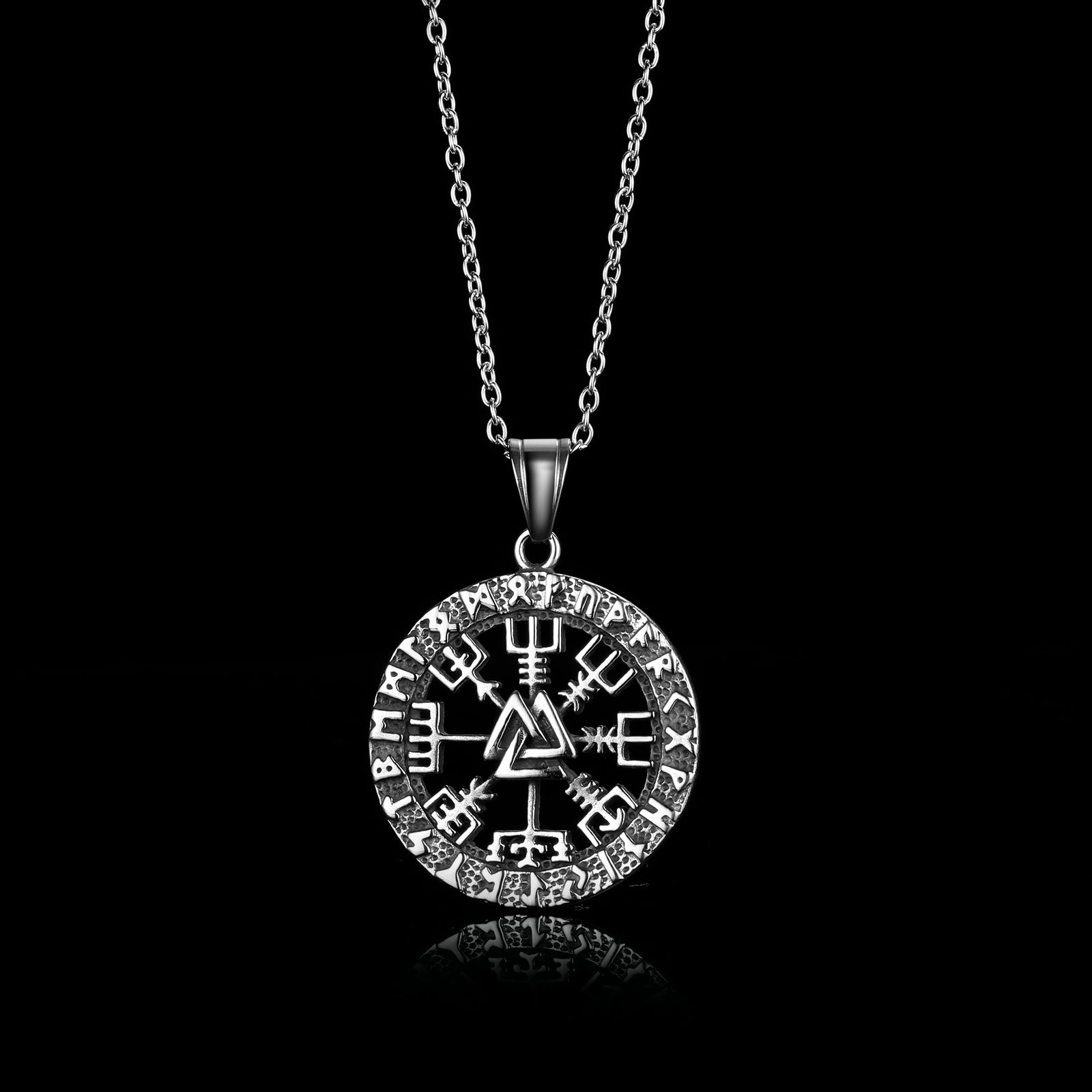 Viking Kompas Ketting | S925 Sterling Zilver | Krachtig Symbool van Bescherming